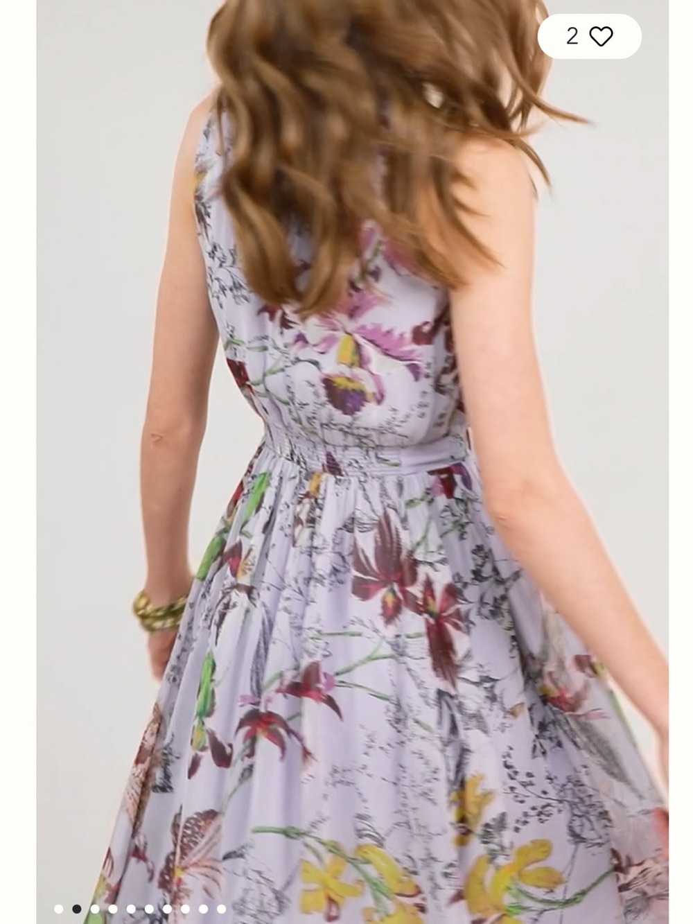 NWOT Anthropologie size 6 Hermia midi dress in lilac floral - Picture 3 of 11